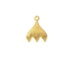 Cymbal Tourlos III 24k Gold (plated) Ending for GemDuo 14x18mm