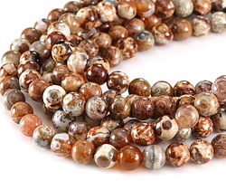 Terra Agate Round 10mm