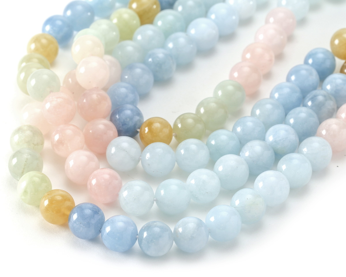 Multi Beryl Ombré Round 10mm