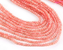 Rhodochrosite (AA) Microfaceted Round 2mm