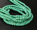 Java Glass Emerald Green Graduated Gooseberry Beads 3-6x4-6mm