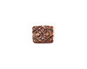 Mykonos Antique Copper (plated) Floral Ornate Rectangle 11x9.5mm