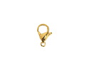 Waterproof 18K Gold PVD Plated Stainless Steel Lobster Clasp 12x7mm