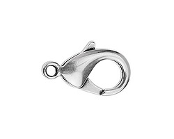 TierraCast Antique Silver (plated) Lobster Clasp 23x13mm