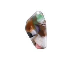 Zola Elements Garden Party Acetate Freeform Cut Focal 16x28mm