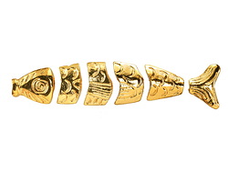 Mykonos Gold (plated) Worry Fish 80mm