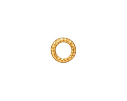 TierraCast Gold (plated) Small Hammertone Ring 9mm