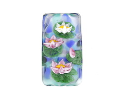 Grace Lampwork Water Lilies Kalera 20-21x38-39mm