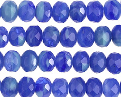 Czech Glass Bayside Fire Polished Rondelle 6x8mm