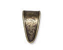TierraCast Antique Brass (plated) Hammertone Pinch Bail 13x15mm