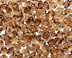 Smoky Topaz SuperDuo 2x5mm Seed Bead