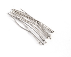 Antique Silver (plated) Headpin 2", 21 gauge