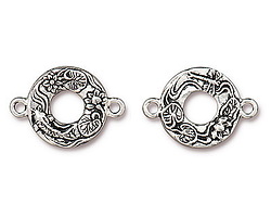 TierraCast Antique Silver (plated) Koi Link 26x18mm