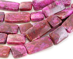 Ruby Crazy Lace Agate Thin Pillow & Square Mix 15mm