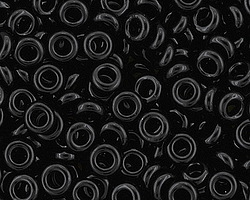 TOHO Opaque Jet Demi Round 8/0 Seed Bead
