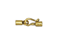 Zola Elements Antique Gold (plated) Hook & Eye Cord End Clasp 21x7mm