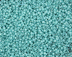 TOHO Opaque Rainbow Turquoise Round 15/0 Seed Bead