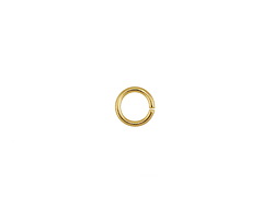 Gold (plated) Round Jump Ring 8mm, 16 gauge (200 pieces)