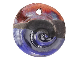 Mykonos Ceramic Raku Metallic Midnight Large Nautilus Focal 35mm