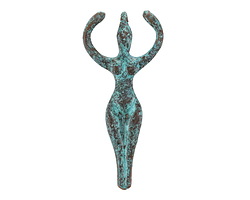 Mykonos Copper (plated) Patina Goddess Focal 22x51mm