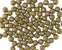 Czech Glass ColorTrends: Dark Sage Round 4mm
