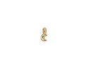 24K Gold (plated) Tiny Crescent Moon Focal 3x7mm