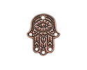 TierraCast Antique Copper (plated) Hamsa Hand Focal Link 17x21mm