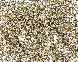 Miyuki Duracoat Galvanized Silver Spacer Bead 3mm - 250 gram Package