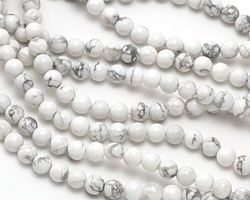 White Howlite Round 6mm