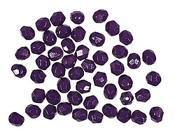 Czech Glass Coated Opaque Tanzanite Fire Polished Round 4mm