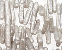 Silver Twig Biwa Stick Top-Drilled 3-4x15-20mm