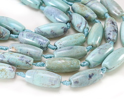 Aqua Terra Agate Rice 28-30x12-14mm