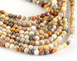 Crazy Lace Agate Round 4mm