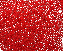 TOHO Opaque Frosted Pepper Red Round 11/0 Seed Bead