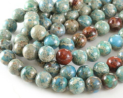 Turquoise Impression Jasper Round 14mm