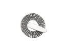 Saki Sterling Silver Thatch Toggle Clasp 18mm, 18mm bar