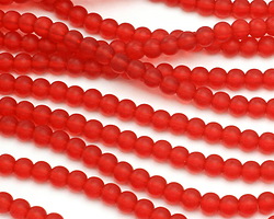 Cherry Beach-Style Glass Round 6mm