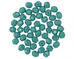 Czech Glass Persian Turquoise Fire Polished Round 4mm