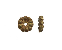 African (Togo) Brass Flower Spacer 11x3mm