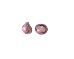 Unicorne Beads Glass Marbled Lavender Mini Teardrop 6-7mm