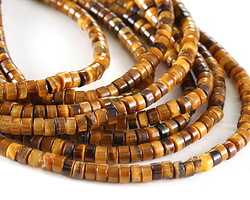 Tiger Eye Heishi 2-3x4mm