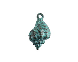 Mykonos Copper (plated) Patina Murex Shell Focal 13x24mm