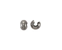 Antique Silver (plated) Crimp Cover 6mm