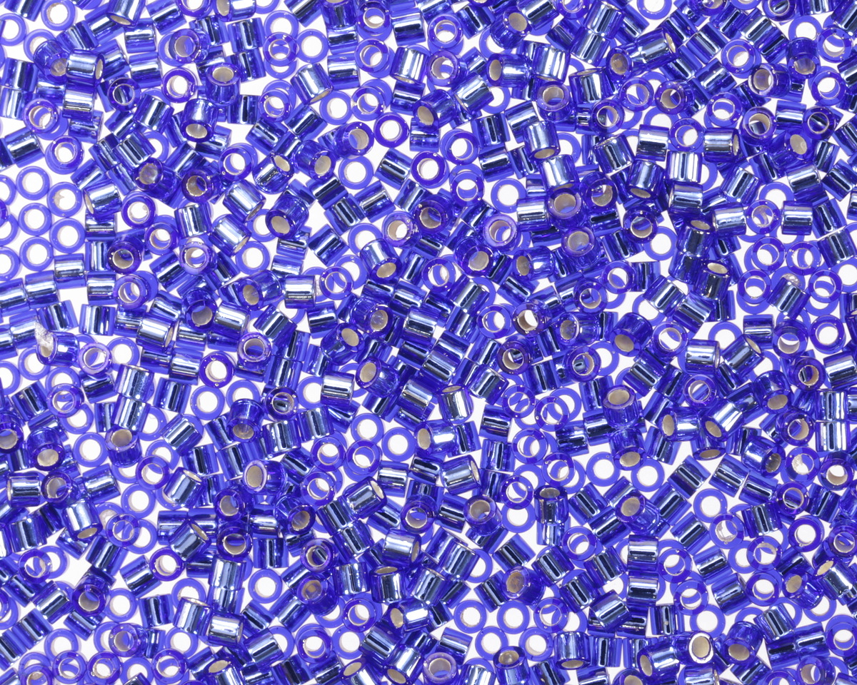 Miyuki Delica Silver Lined Cobalt (DBS0047) 15/0 Seed Bead