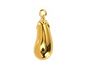 24K Gold (plated) Eggplant Focal 9x25mm