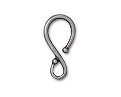 TierraCast Antique Pewter (plated) Large Classic Hook Clasp 32x16mm
