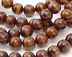 Tibetan (Dzi) Agate Banded Round 12mm