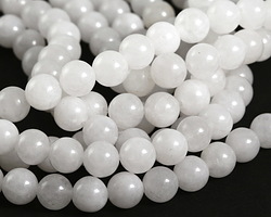 White Jade Round 8mm