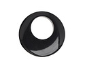 Tagua Nut Midnight Gypsy Hoop 25mm