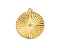 24K Gold (plated) Round Radiant Focal 20x23mm